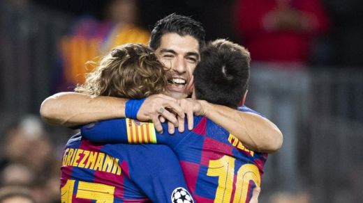 Fiesta del Tridente con estrellato de Messi en la clasificación del Barça para octavos de Champions