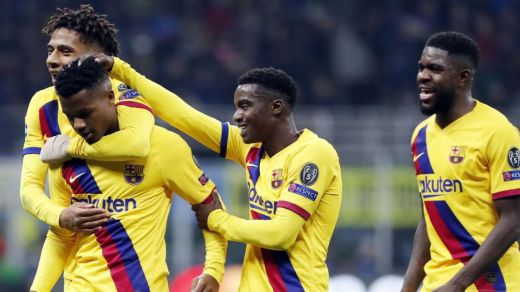 El baby Barça gana en Milán y Ansu Fati hace historia con su gol (1-2)