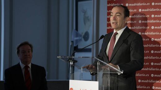 El delegado del área de Medio Ambiente, Urbanismo y Movilidad del Ayuntamiento de Madrid, Borja Carabante, durante su intervención en las XXIII Jornadas de Medio Ambiente de Madridiario