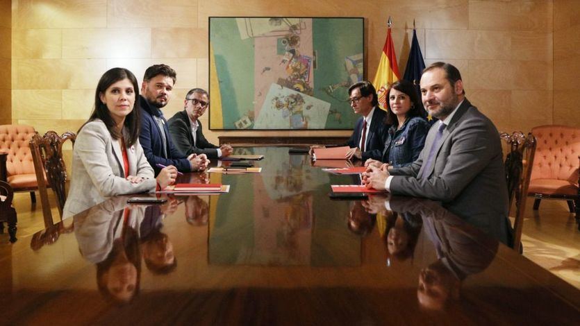 Equipos negociadores de PSOE y ERC