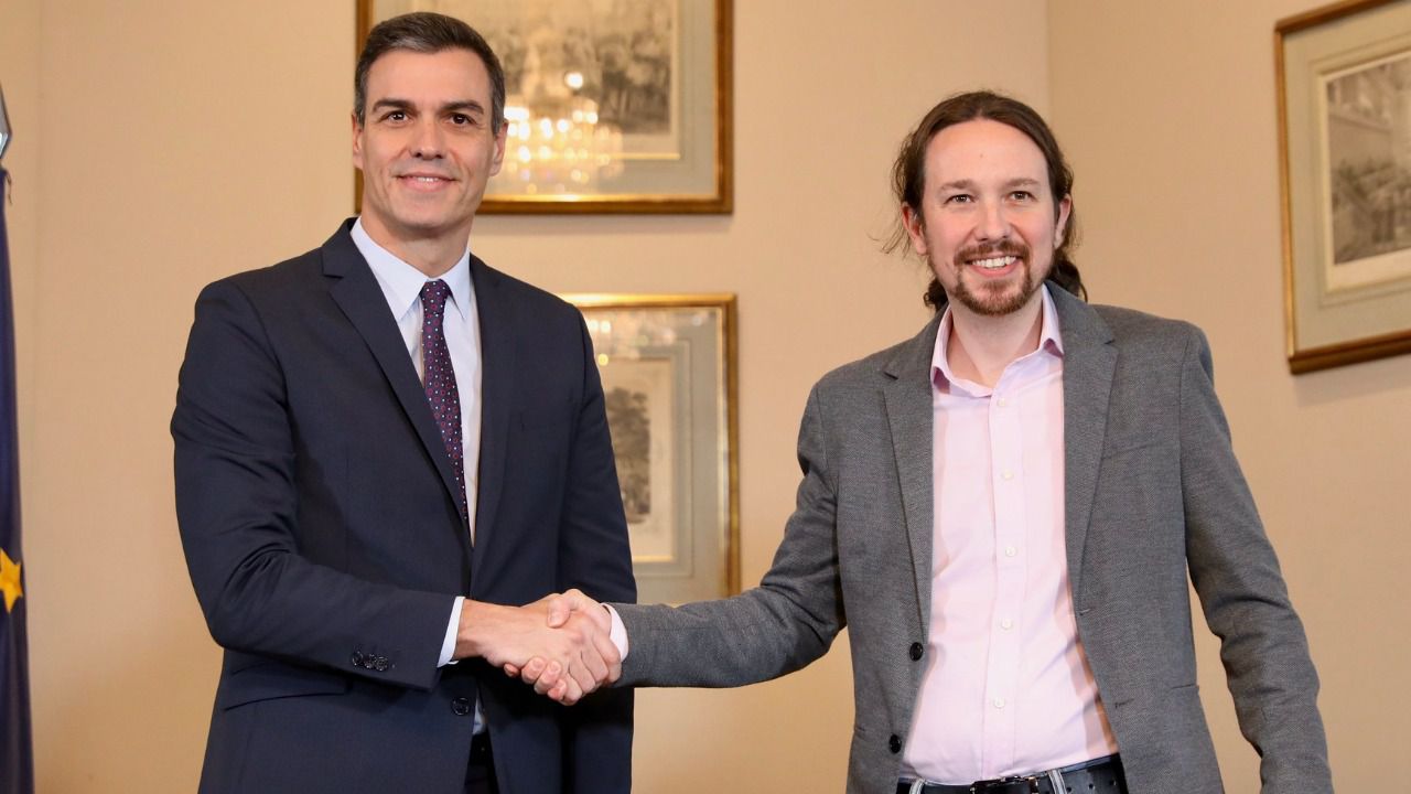 Sánchez e Iglesias presentan esta tarde el acuerdo de gobierno de coalición pero todavía no su composición