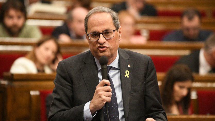 El Parlament blinda a Torra con el voto a favor del PSC y el visto bueno de los letrados de la cámara que no reconocen su inhabilitación