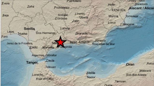 La provincia de Málaga sufre un terremoto de magnitud 4,2