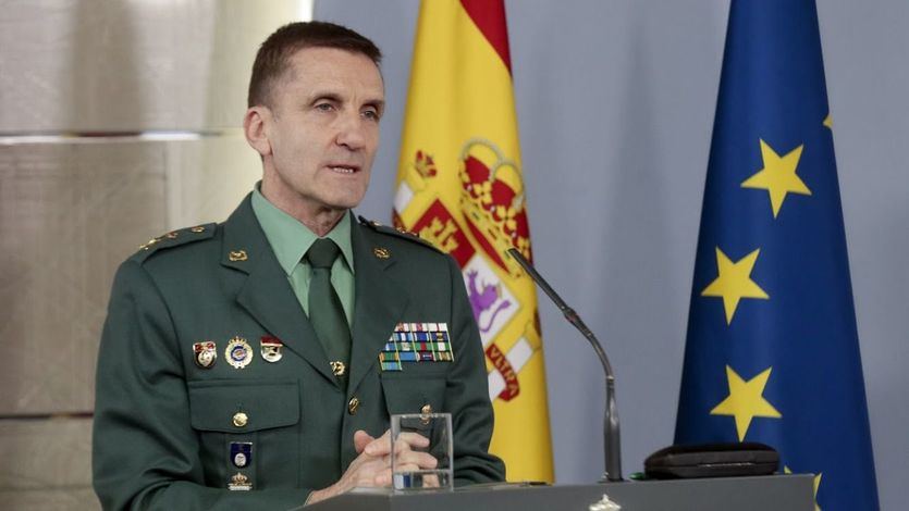 El Jefe del Estado Mayor de la Guardia Civil, general José Manuel Santiago