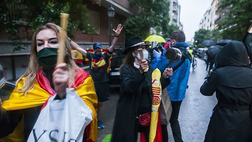 Más protestas en la calle contra el Gobierno en los barrios más ricos de Madrid
