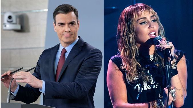 Sánchez responde al mensaje de Miley Cyrus en Twitter