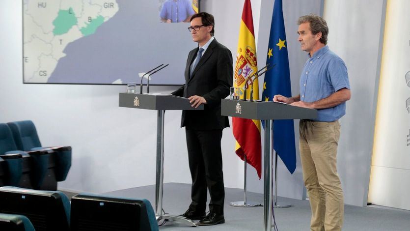 Salvador Illa y Fernando Simón