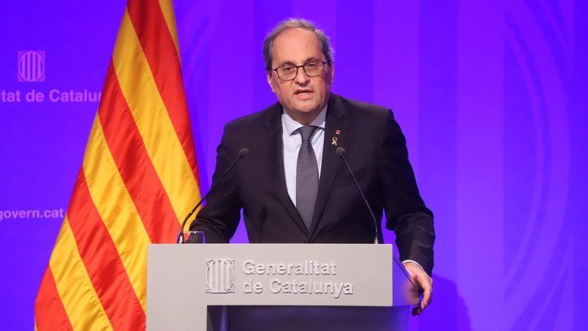 Torra abre la puerta a solicitar el estado de alarma y ayuda del Ejército en Cataluña