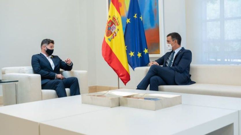 Gabriel Rufián y Pedro Sánchez