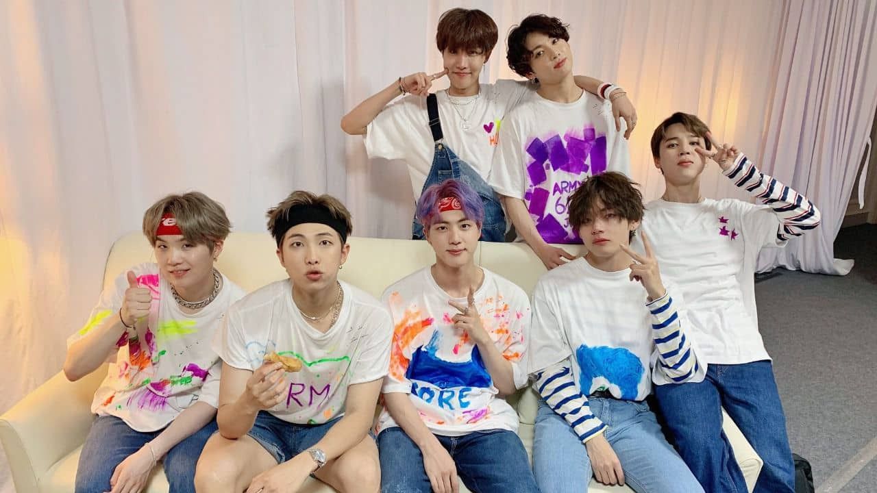 BTS los compnenentes del grupo coreano de K-Pop 