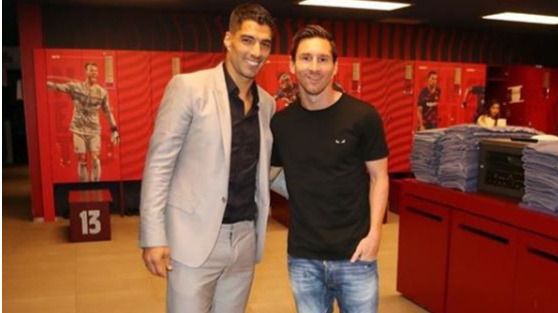 Leo Messi y Luis Suárez