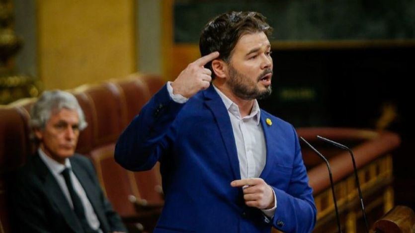 Rufián se supera a sí mismo: dice que el Rey es un diputado más de Vox y recuerda a Franco como 'votante' de la monarquía