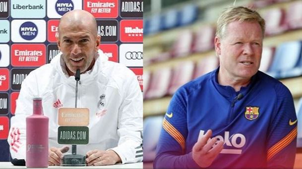 Zidane y Koeman 'calientan motores' ante el primer Clásico a puerta cerrada