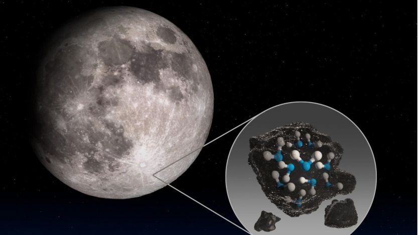 La NASA confirma el hallazgo de agua en la Luna