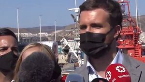 Casado viaja hasta el puerto de Arguineguín y culpa directamente a Sánchez de la crisis migratoria de Canarias