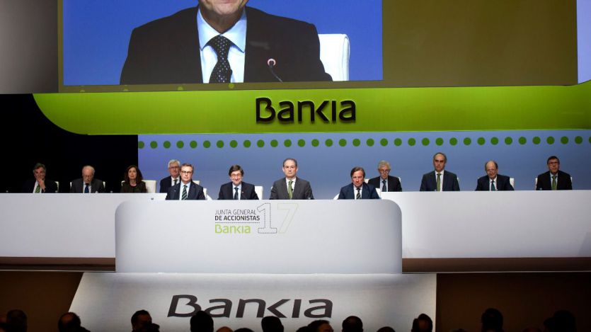 Goirigolzarri en la junta de accionistas de Bankia