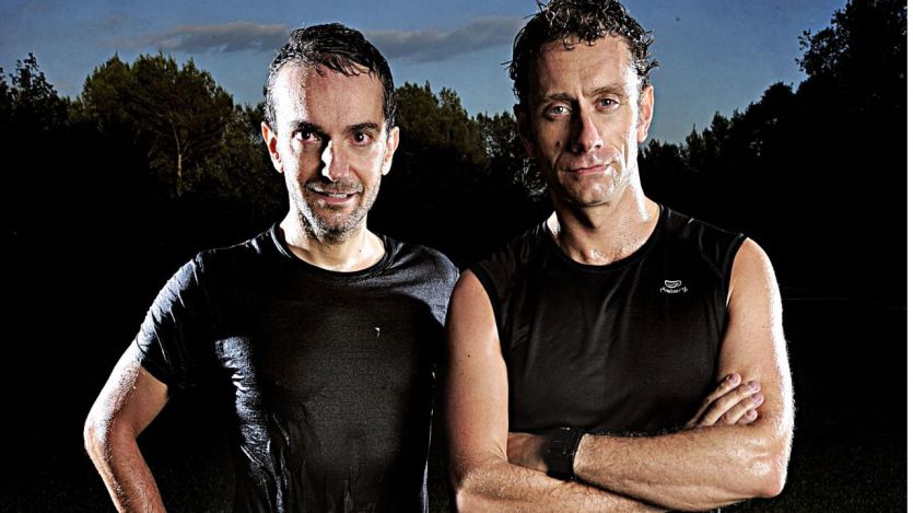 'La marató de Nova York' vuelve a Barcelona en el Teatro Aquitania con dos actores que no dejan de correr y hablar durante toda la obra
