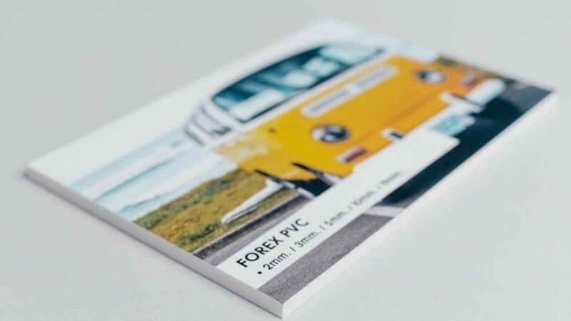 Conoce las ventajas del material Forex para la impresión de fotos o cartelería en tu negocio