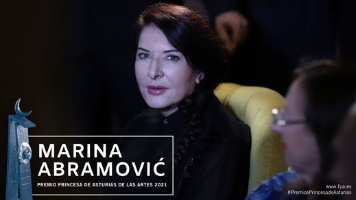 Marina Abramovic, premio Princesa de Asturias de las Artes 2021