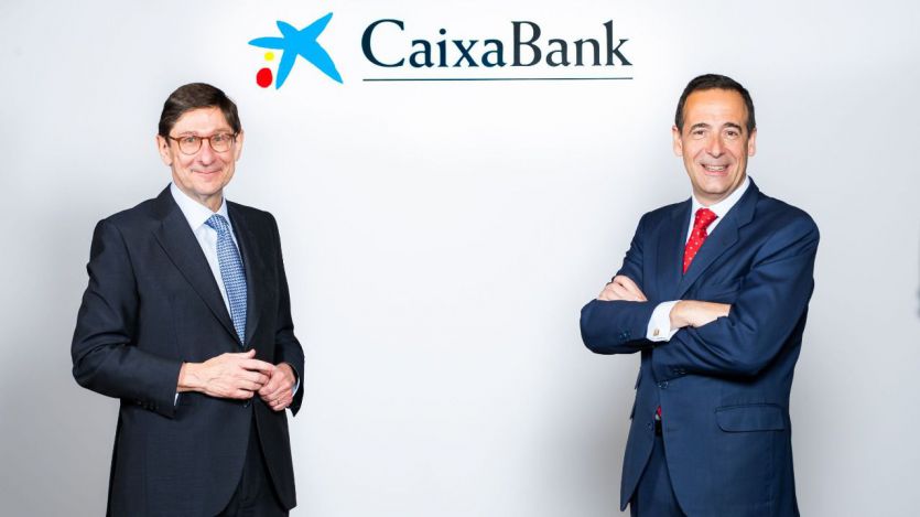 José Ignacio Goirigolzarri, presidente de CaixaBank, y Gonzalo Gortázar, consejero delegado de CaixaBank