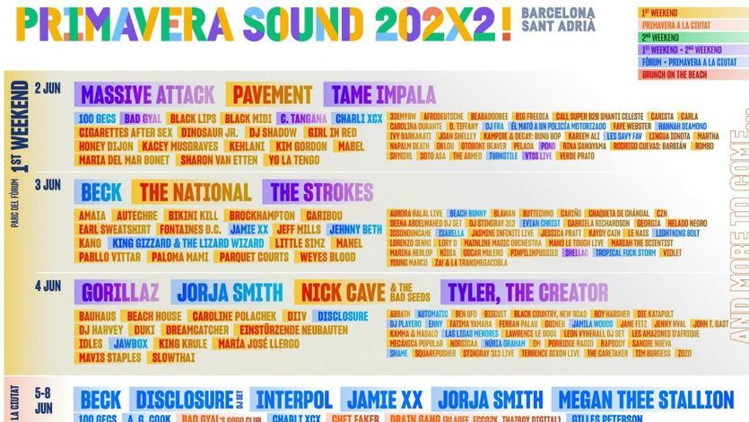Primavera Sound 2022: Dua Lipa, Gorillaz, Lorde... en el cartel más esperado