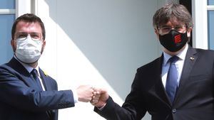 Aragonès y Puigdemont proclaman que los indultos "no son la solución" y reclaman la amnistía