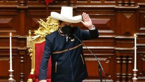 El controvertido discurso de investidura de Pedro Castillo como nuevo presidente de Perú