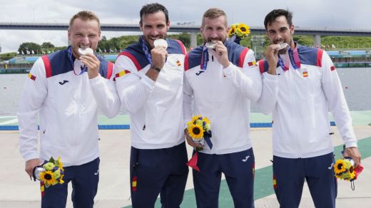 El K4 500 conquista la medalla de plata en Tokio 2020