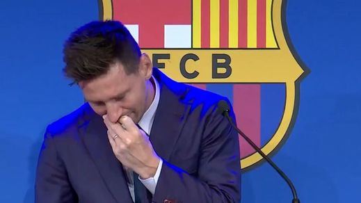 Messi se despide del Barcelona entre lágrimas