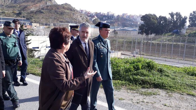 Ministro del Interior, Fernando Grande-Marlaska, en Ceuta