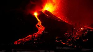 Volcán de La Palma: la lava avanza actualmente muy lenta y es posible que no llegue a la costa