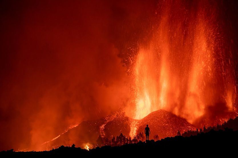 El volcán de La Palma