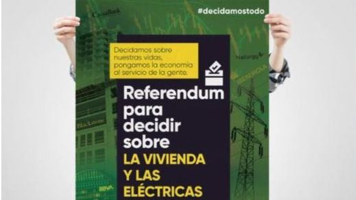 Anticapitalistas reclama al Gobierno un referéndum sobre vivienda y eléctricas