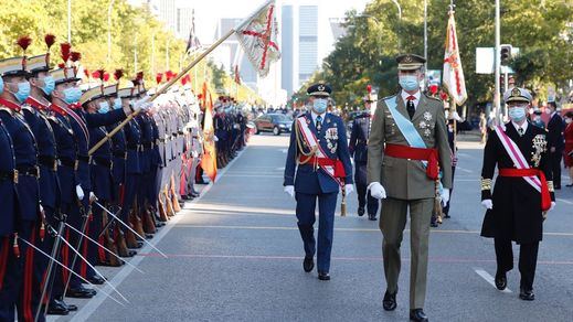 El primer desfile militar del 12 de octubre tras la pandemia, ambiente hostil para Sánchez