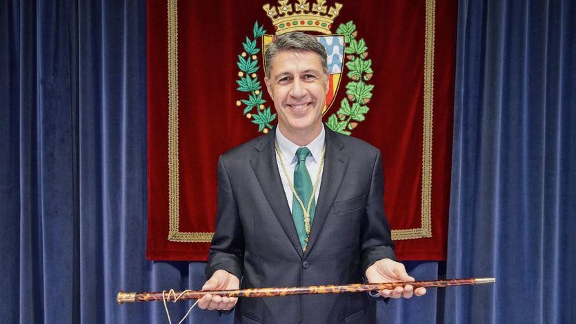 Xavier García Albiol en 2020, al conseguir el bastón de mando