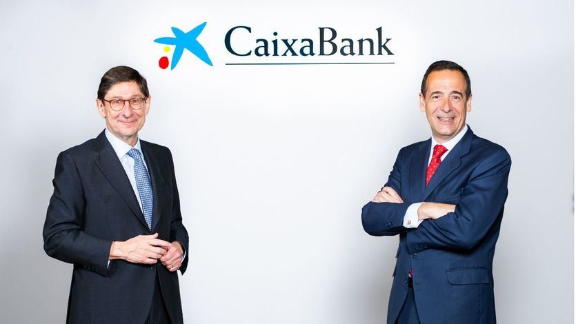 José Ignacio Goirigolzarri, presidente de CaixaBank, y Gonzalo Gortázar, consejero delegado
