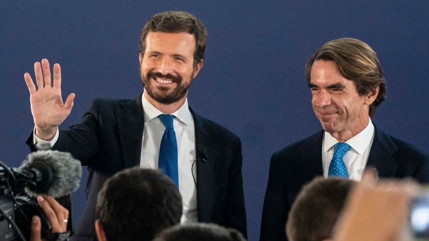 Casado, con Aznar