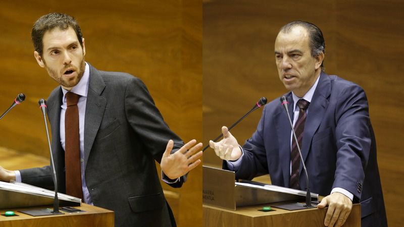 Los 2 diputados de UPN en Madrid, Sergio Sayas y Carlos García Adanero