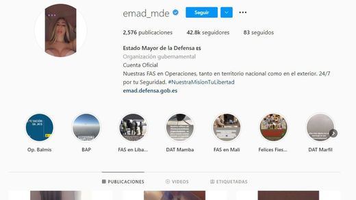 El Instagram del Estado Mayor de la Defensa, hackeado: fotos eróticas en su perfil