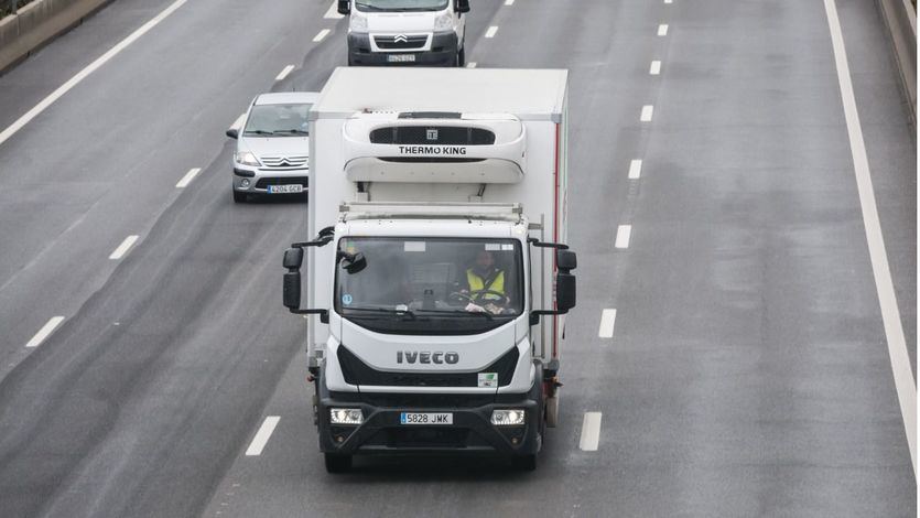 Camiones en las carreteras