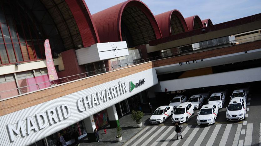 Estación de trenes de Chamartín en Madrid