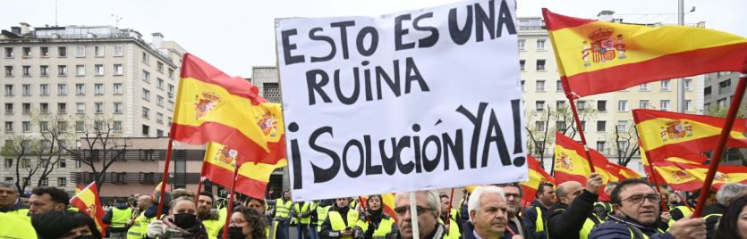 Protesta de los transportistas