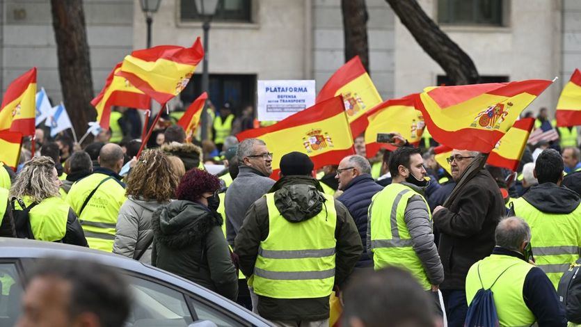 Protesta de los transportistas