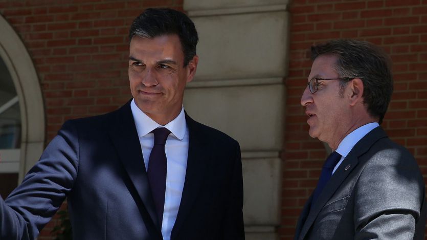 Pedro Sánchez y Alberto Núñez Feijóo