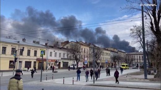 Rusia ataca Leópolis, uno de los principales puntos de salida de los ucranianos desde el inicio de la guerra