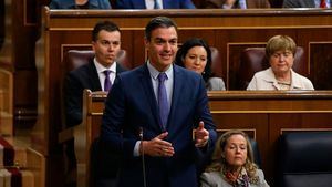 Sánchez defiende las rebajas fiscales selectivas y las ayudas directas en lugar del plan del PP