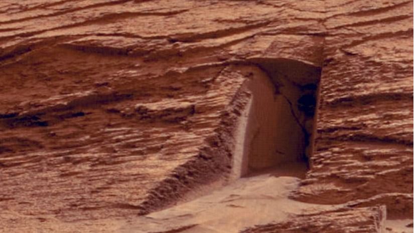Imagen captada por el rover Curiosity de la 'puerta de Marte'