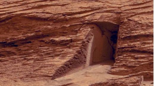 Imagen captada por el rover Curiosity de la 'puerta de Marte'
