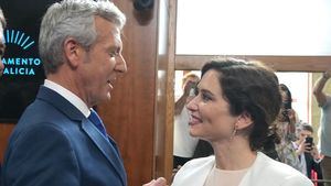 Ayuso apoya a Rueda en su toma de posesión como presidente de Galicia: "Tiene una gran experiencia y una personalidad definida"