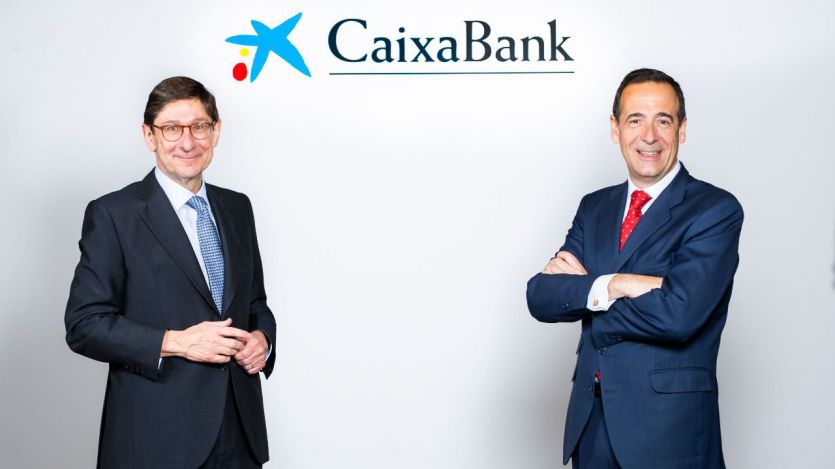 José Ignacio Goirigolzarri, presidente de CaixaBank, y Gonzalo Gortázar, consejero delegado de CaixaBank